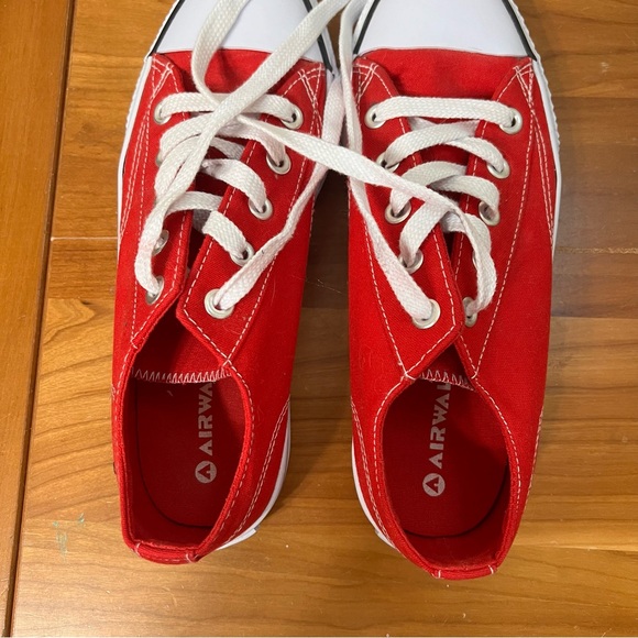 AIRWALK shoes women’s men’s size 9 red sneakers tennis shoes red unisex shoes - Picture 6 of 13